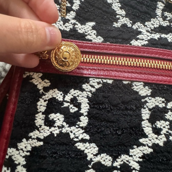 Authentic Rare Gucci Raja Leather and Tweed Tote w/ Crystal Tiger - Brand New - Picture 6 of 12